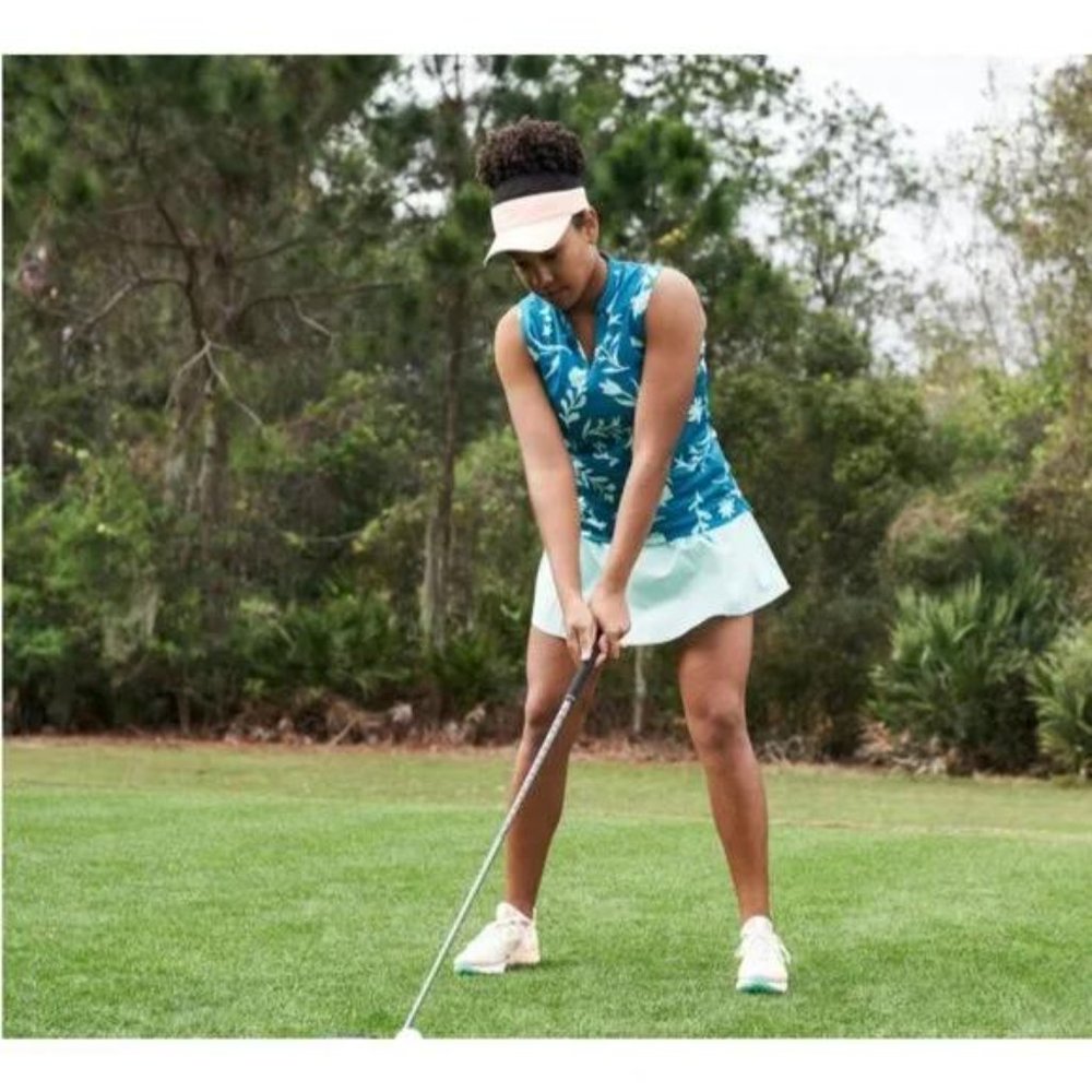 NWT Nike Women's Victory Floral Print Sleeveless Golf Polo - Picture 6 of 6